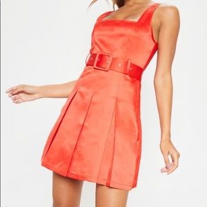 Rubi Red Satin Dress